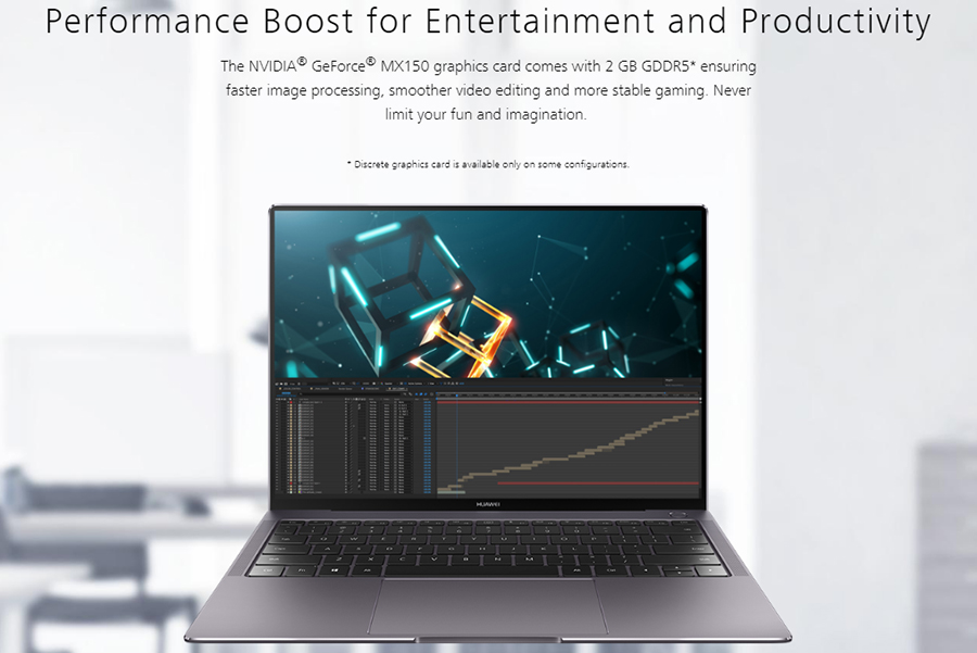Laptop Huawei MateBook X Pro Core i7-8550U/ Win10 (13.9 inch) - Silver - Hàng Chính Hãng