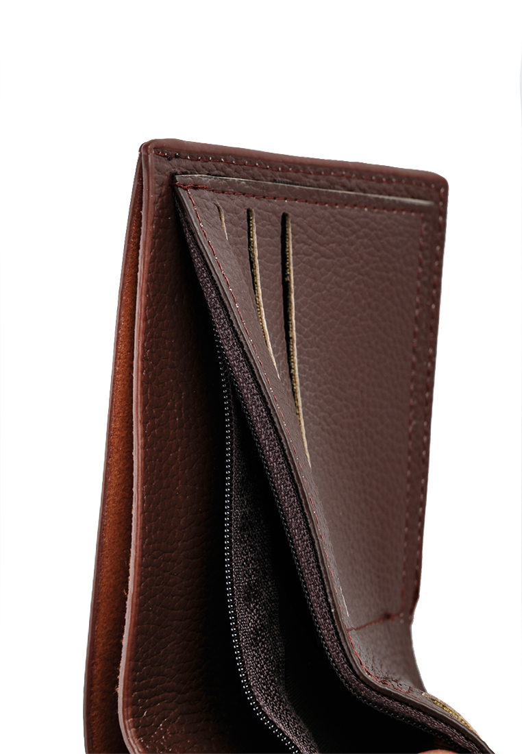 Ví Nam Da PU Ronal Cao Cấp (12 x 10 cm) - Nâu
