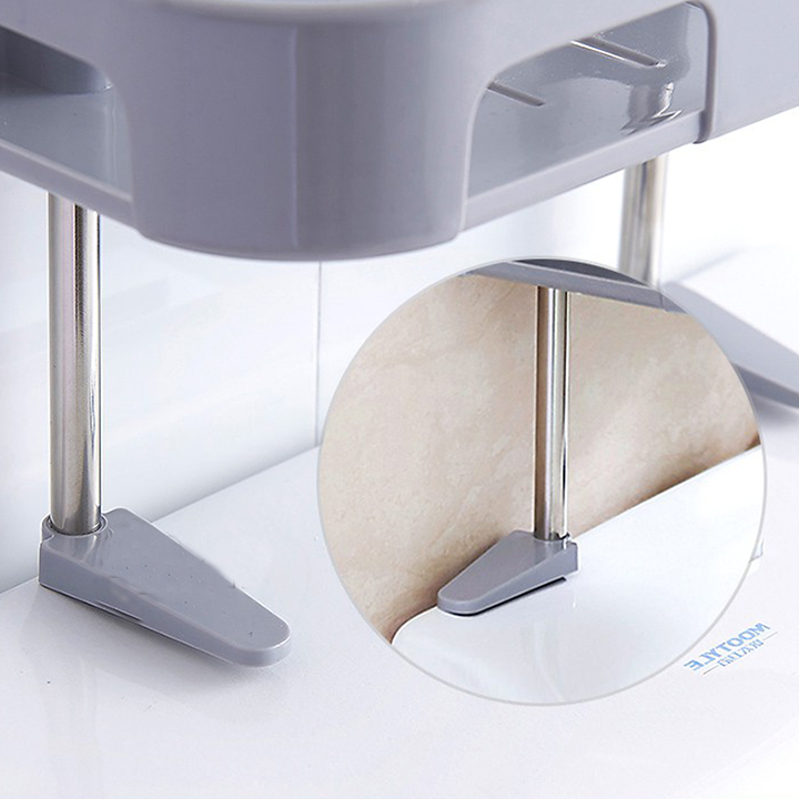 Kệ nhà tắm 3 tầng đa năng hít chân không