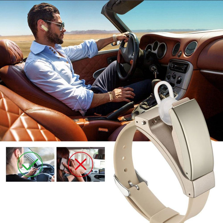 Đồng Hồ Thông Minh Kiêm Tai Nghe Bluetooth K2 (Ghi) - Hàng Nhập Khẩu