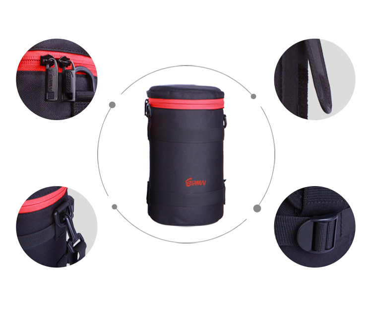 Túi Đựng Ống Kính Máy Ảnh Rimma (EIRMAI) AC06 Đa Chức Năng, Có Đai Đeo  Chuyên Dụng