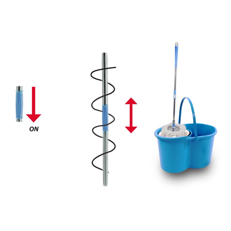 Bộ Lau Nhà Xoay Tay 360 Độ Fujishi Mop Smart FJ-360RN - Xanh Ngọc