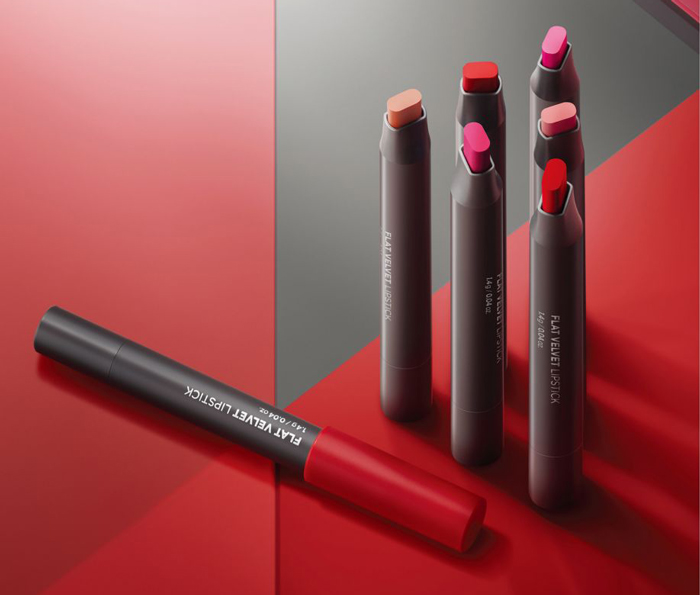 Son Đa Năng The Face Shop Flat Velvet Lipstick PK02
