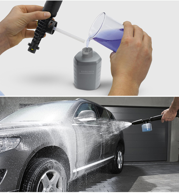 Bàn Chải Lau Chùi Ô Tô Kèm Đầu Xịt Karcher