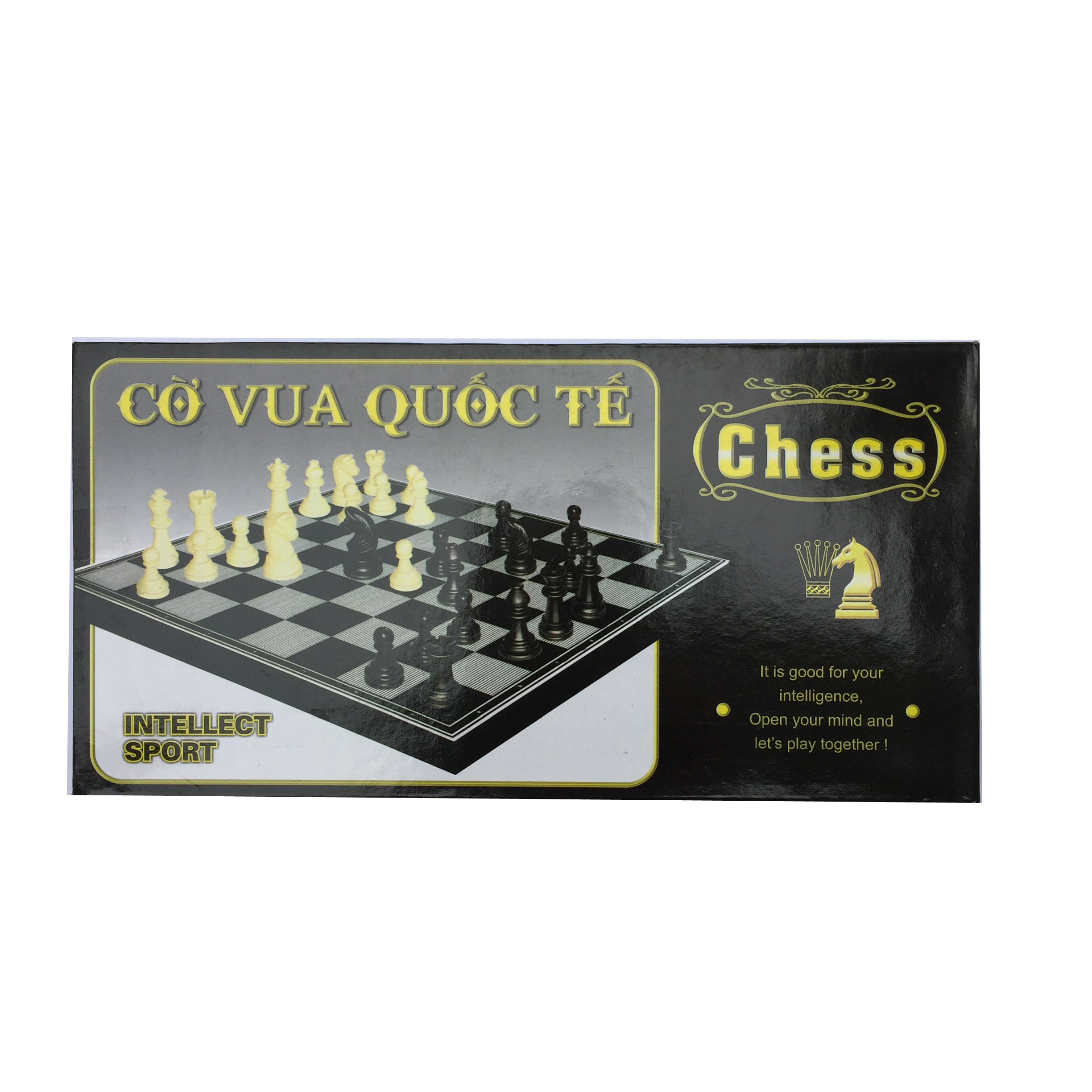 Bộ cờ vua nam châm 31cm x 31cm hộp đen