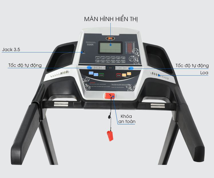 Máy Chạy Bộ Kingsport Kungfu Đơn Năng (Trắng)