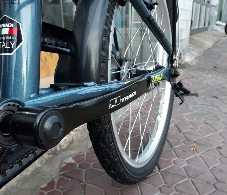 Xe Đạp Gấp LIFE 1.0 2018 (Xám Đen Phối Vàng)