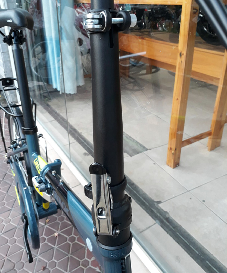 Xe Đạp Gấp LIFE 1.0 2018 (Xám Đen Phối Vàng)