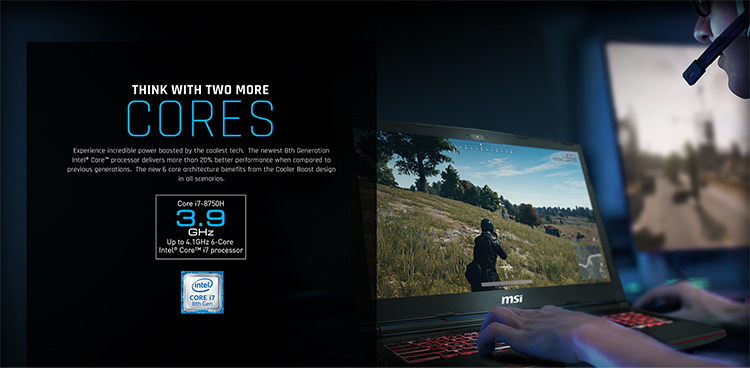 Laptop Gaming MSI GL73 8RC-230VN Core i7-8750H/ Win10 (17.3 inch) - Black - Hàng Chính Hãng