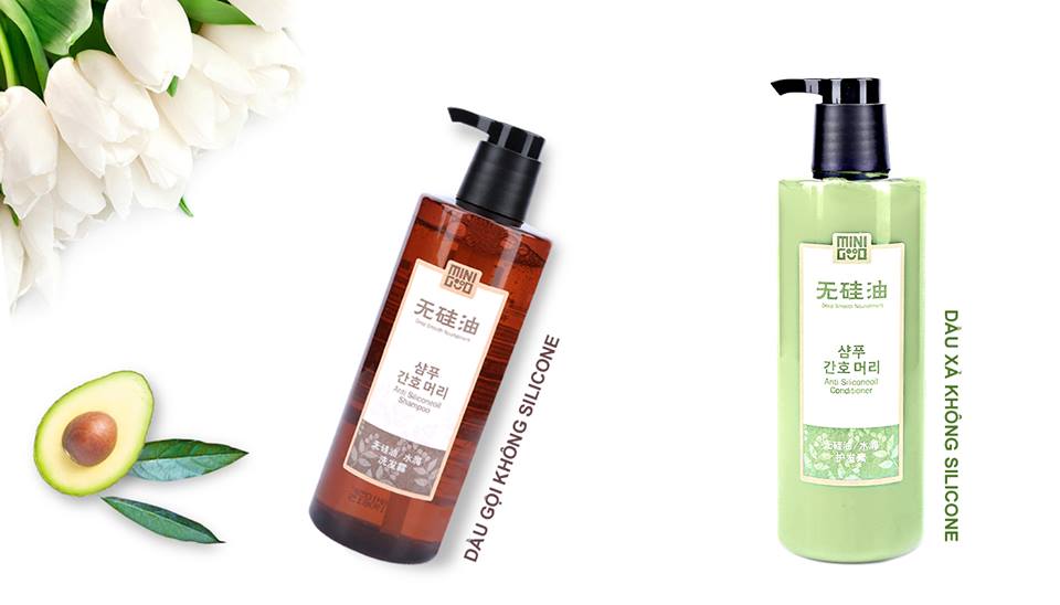 Bộ Dầu Gội, Dầu Xã Dưỡng Tóc Không Chứa Silicone Cao Cấp Minigood Hàn Quốc DMC018