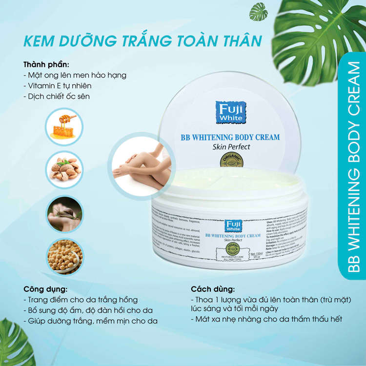 Kem Dưỡng Trắng Da Toàn Thân Fujiwhite (150ml)
