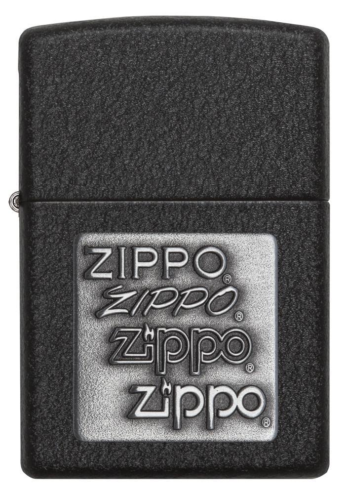 Zippo-Pewter-Emblem-Black-Crackle-363-2