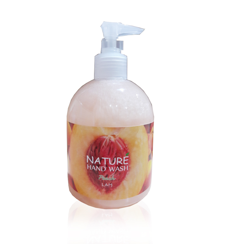 Combo 2 chai nước rửa tay thiên nhiên Lamcosmé (500ml) Hương Qủa Đào, diệt khuẩn hơn 99%. Tặng Gel rửa tay khô 3K