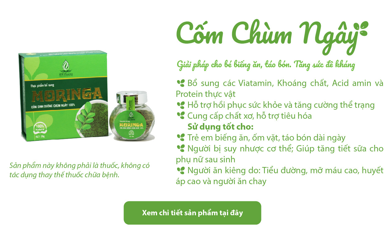 Cốm dinh dưỡng chùm ngây hộp 20g