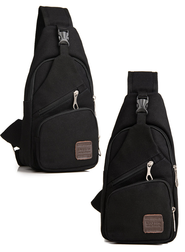 Túi đeo chéo nam màu đen DT16TI