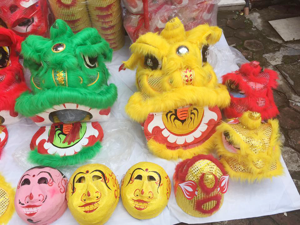 Mặt nạ ông địa múa trung thu 