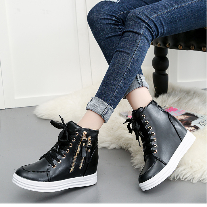 Giày boot nữ cổ cao cá tính BM065D