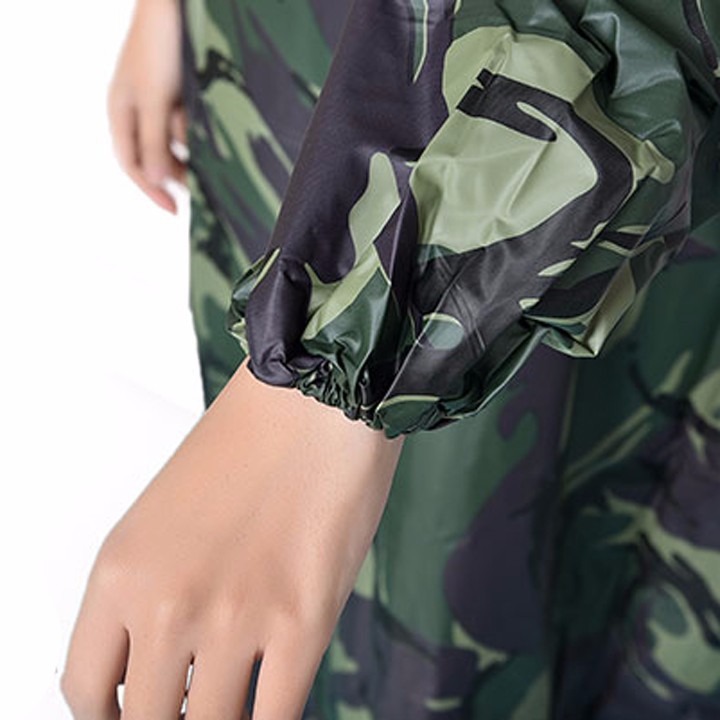 Áo mưa họa tiết lính không xẻ tà 2016