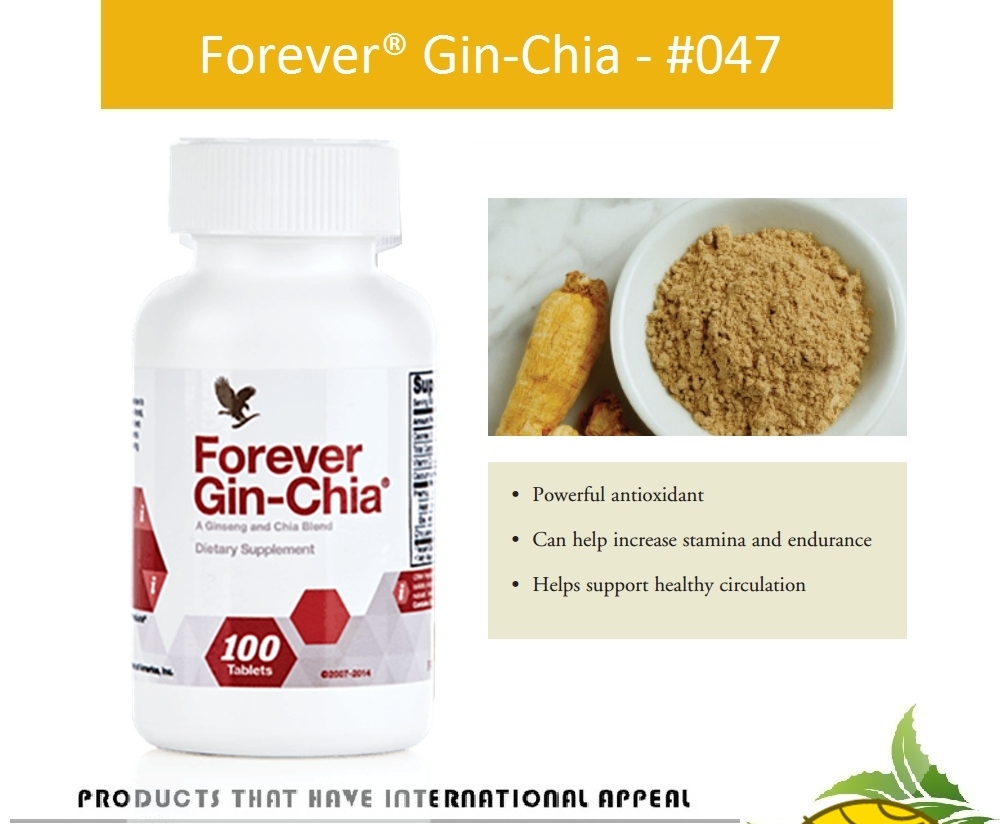 Forever Gin-Chia (#047) - Nhân sâm kết hợp Chia_ Bồi dưỡng sinh lực và sinh lý-hàng Mỹ