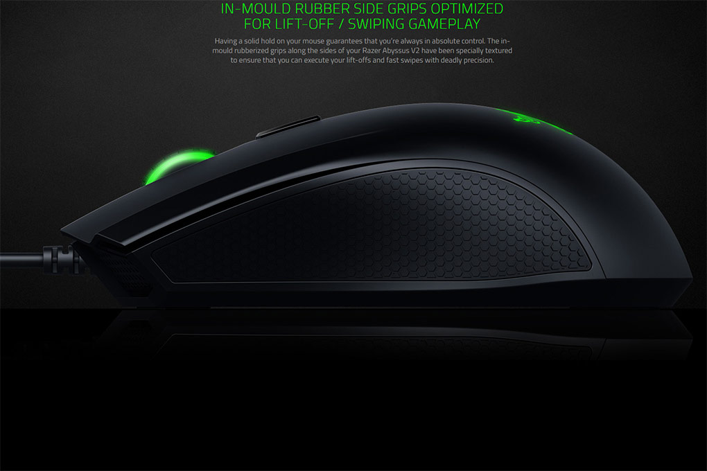 Chuột Chơi Game Có Dây Razer Abyssus V2 Essential Ambidextrous RZ01-01900100-R3A1 5000 DPI 4 Phím - Hàng Chính Hãng
