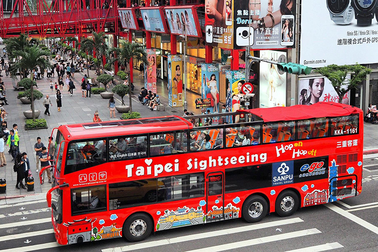 Vé 24 Tiếng Hop On Hop Off Đài Bắc (Taipei Double Decker Bus)