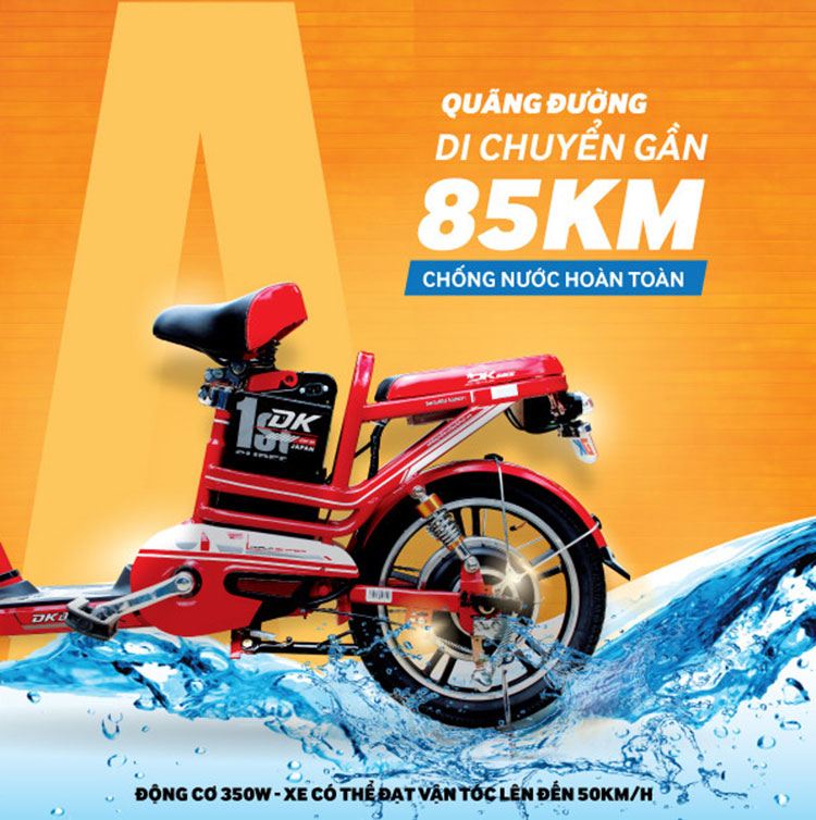 Xe Đạp Điện DK Bike 18A - Đỏ