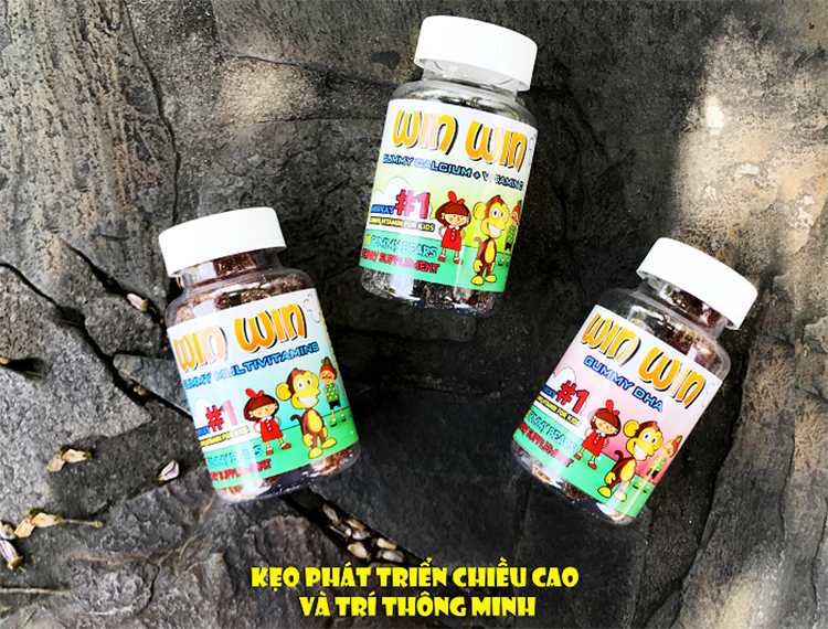 Kẹo Dinh Dưỡng Trẻ Em Cao Cấp Win Win (Hộp 90 viên)