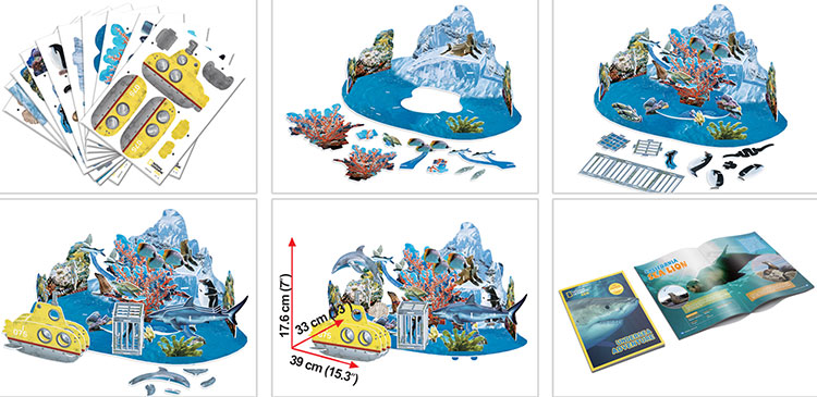 Mô Hình Giấy Cubic Fun Thám Hiểm Đại Dương - DS0974h