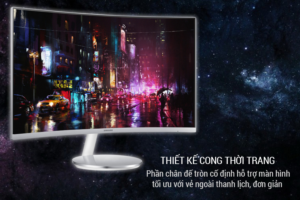Màn Hình Gaming Cong Samsung LC27F591FDEXXV 27inch FullHD 4ms 60Hz FreeSync VA Speaker - Hàng Chính Hãng