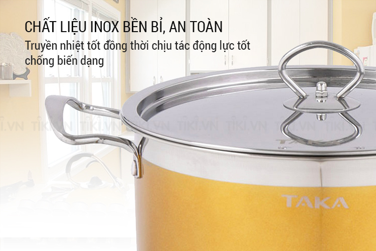 Bộ Nồi Inox Taka TKC03B (16 - 20 - 24cm)