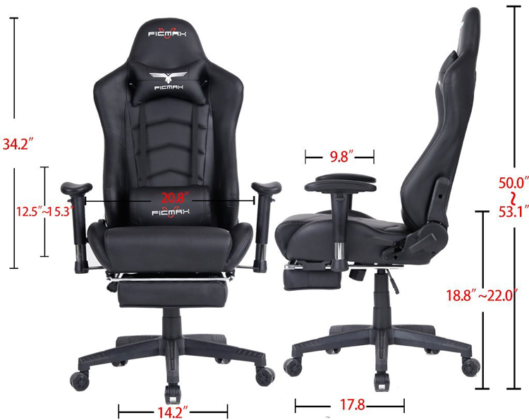 Ghế Chơi Game Ficmax FX-007 Massage - Hàng Chính Hãng