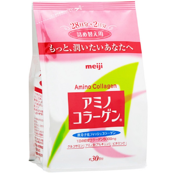 Bột Meiji Amino Collagen Nhật Bản dành cho Phụ Nữ Dưới 40 Tuổi 214g