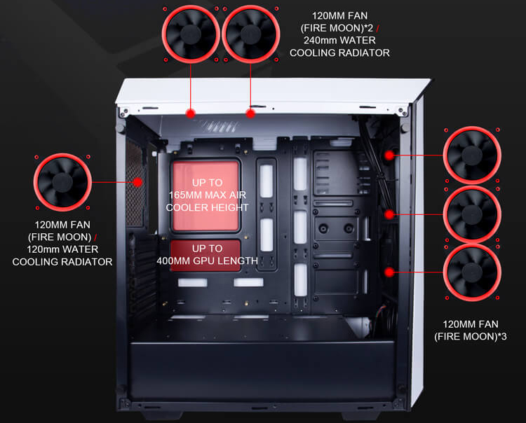 Case Máy Tính 1stPlayer Bullet Hunter H3 ATX - Hàng Chính Hãng