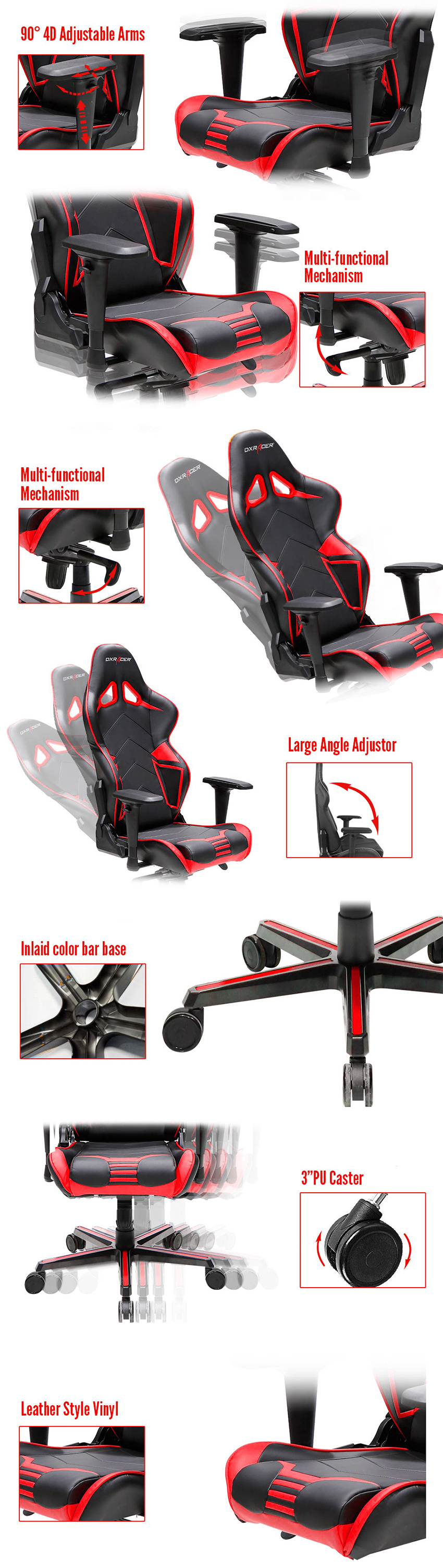Ghế Chơi Game Racing Pro Series GC-R131-N-V2 DXRacer OH/RV131/N