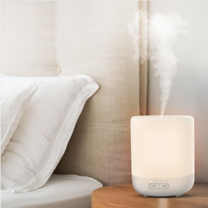 Máy Xông 400ml Tích Hợp Đèn - ESCASE Air Humidifier - Trắng Sứ