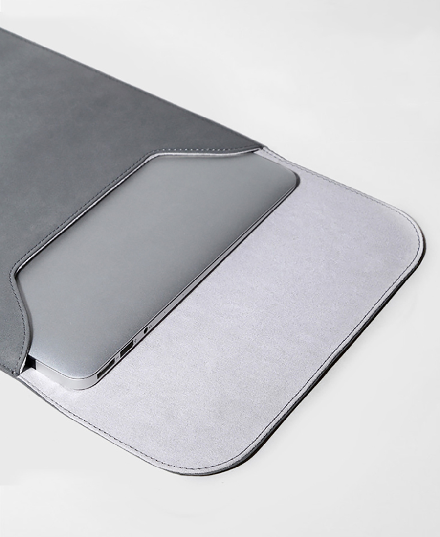 Túi chống sốc da PU cao cấp dành cho Macbook Air/Pro 13inch ( Ghi xám )