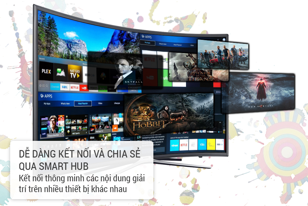 Smart Tivi Màn Hình Cong Samsung 49 inch Full HD UA49M6300AKXXV 