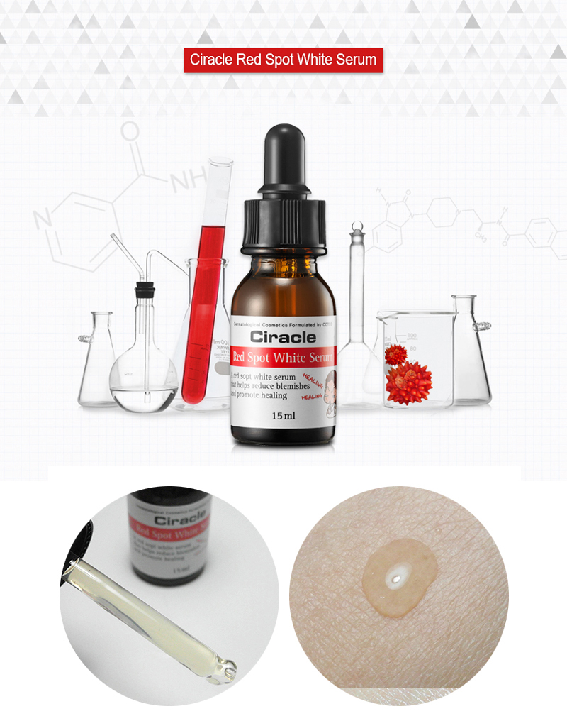 Serum trị mụn, làm mờ thâm dưỡng sáng da Ciracle Red Spot White Serum 15ml