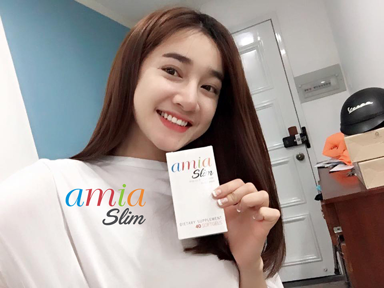 Thực Phẩm Chức Năng Viên Uống Giảm Cân Amia Slim (Hộp 40 Viên)