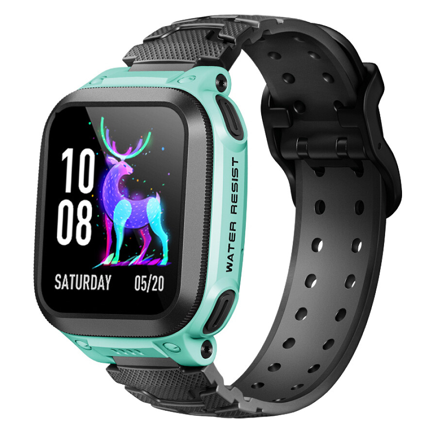 Đồng Hồ Thông Minh Tính Năng Bảo Vệ Cao Chống Thấm Nước Xem Được Từ Mọi Góc Độ Có Thể Định Vị Được Dành Cho Bé Trai Little Genuis Phone Watch Z2 Màu Xanh Lá Cây