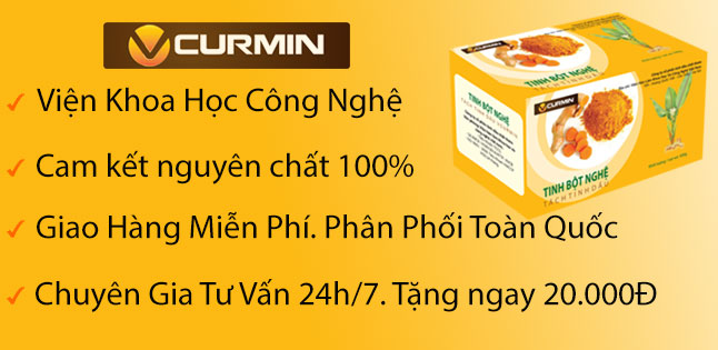 Tinh bột nghệ VCURMIN Viện Khoa Học Công Nghệ 100g
