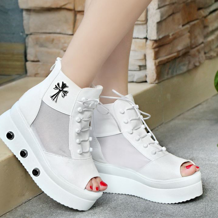 Giày Sandal phối lưới thời trang S076Tr