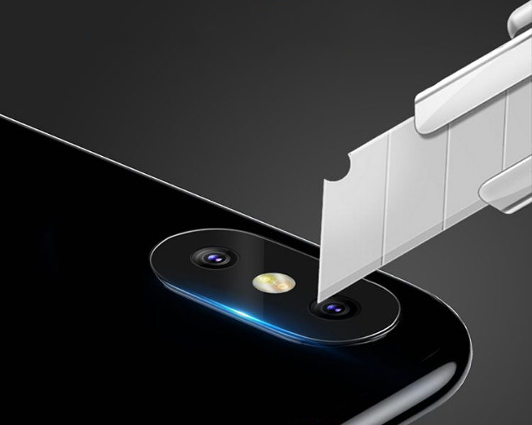 Combo 2 Miếng Kính Cường Lực Camera Baseus iPhone X - Hàng Chính Hãng