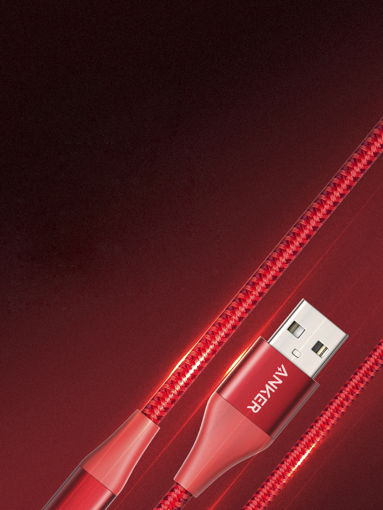 Cáp Sạc Và Truyền Dữ Liệu Iphone6​​/7/8/Xplus Anker Anke Powerline + 2  0.9 m - Đỏ