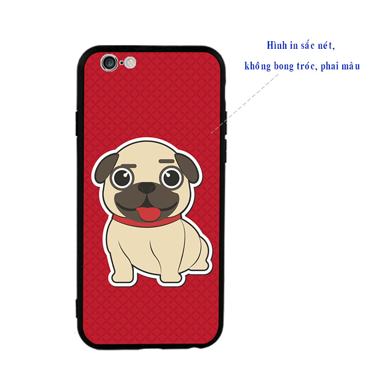 Ốp lưng viền TPU cao cấp cho Iphone 6 Plus - Cute Dog 01