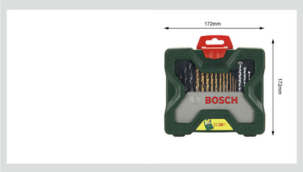 Bộ Hỗn Hợp 30 Món Bosch (BOSCH) (Bao Gồm Mũi Khoan Titan) - Xanh [6949509201140]