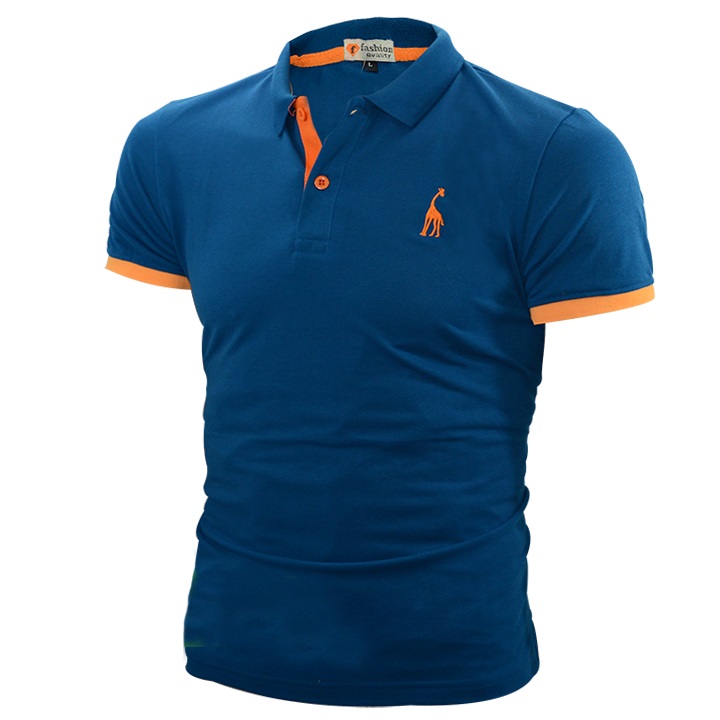 Áo Thun Polo Nam Chất Shop Hươu Cao Cấp ZR0005.(1) Màu Xanh Đen