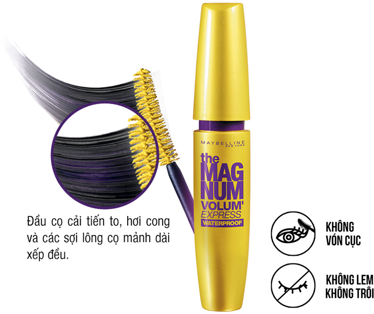 Mascara Maybelline Magnum Làm Dày Mi 10 Lần (9.2ml)