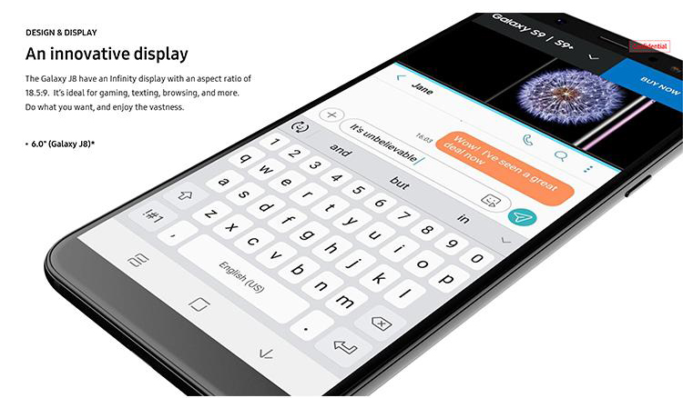 Điện Thoại Samsung Galaxy J8 - Hàng Chính Hãng