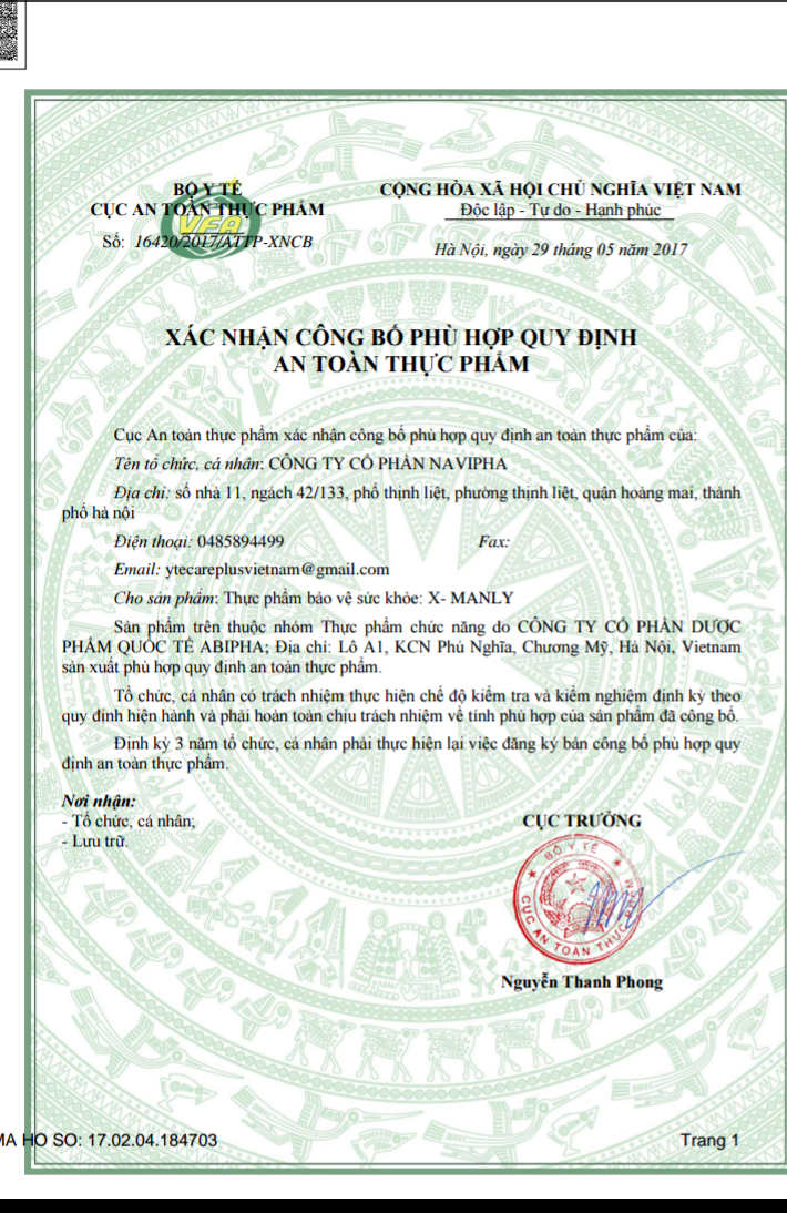 Xmanly tăng testosteron, sinh lực cho nam